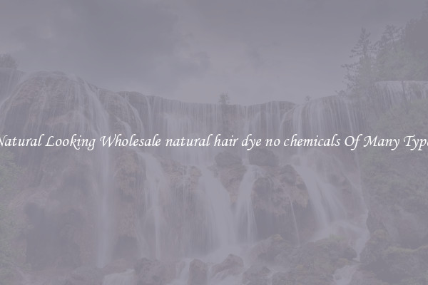 Natural Looking Wholesale natural hair dye no chemicals Of Many Types