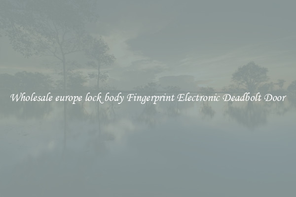 Wholesale europe lock body Fingerprint Electronic Deadbolt Door 
