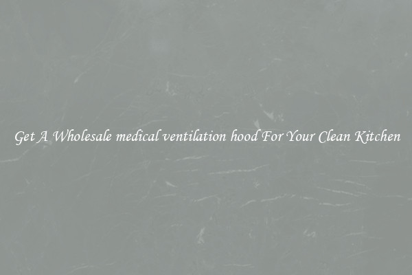 Get A Wholesale medical ventilation hood For Your Clean Kitchen