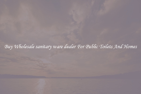 Buy Wholesale sanitary ware dealer For Public Toilets And Homes