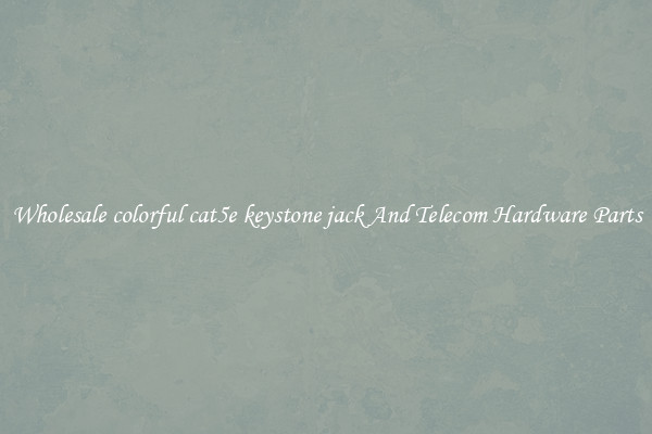 Wholesale colorful cat5e keystone jack And Telecom Hardware Parts