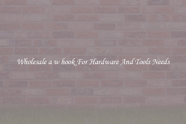 Wholesale a w hook For Hardware And Tools Needs