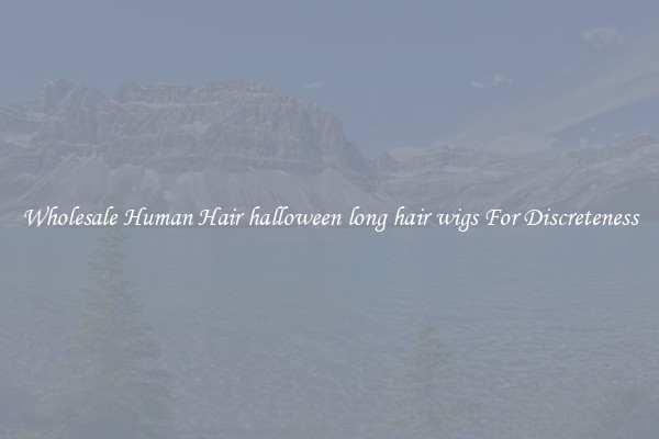 Wholesale Human Hair halloween long hair wigs For Discreteness