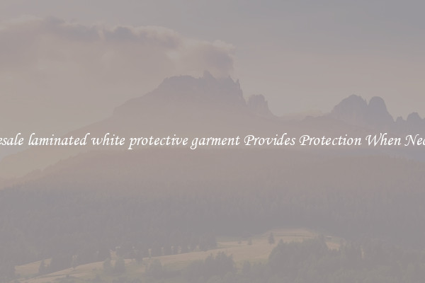 Wholesale laminated white protective garment Provides Protection When Necessary