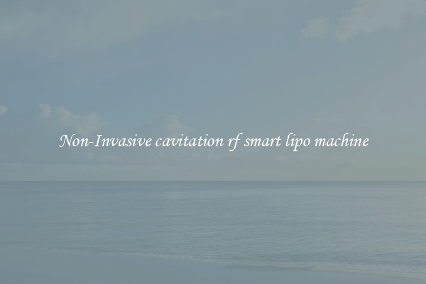 Non-Invasive cavitation rf smart lipo machine