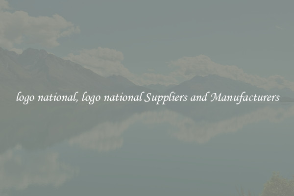 logo national, logo national Suppliers and Manufacturers