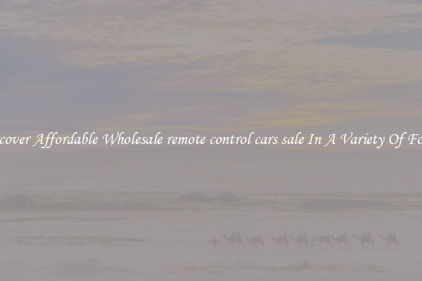 Discover Affordable Wholesale remote control cars sale In A Variety Of Forms